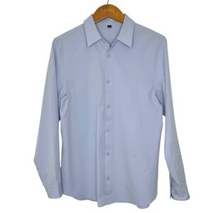 Lululemon Venture Long Sleeve Button Front‎ Shirt Small Blue